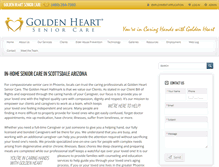 Tablet Screenshot of goldenheartscottsdale.com